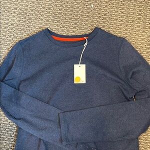 NWT Mini Boden Blue Long Sleeve Tee